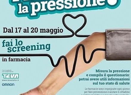 pressione arteriosa: 4 giorni di controlli gratuiti in farmacia