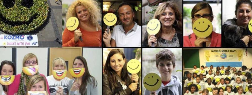 world smile day. è la giornata del sorriso e fa bene alla salute