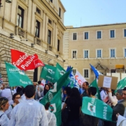 campania, medici in protesta