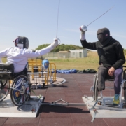 sport, due ragazzi disabili tirano di scherma