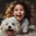 pet therapy, una bambina sorride abbracciata ad un cane