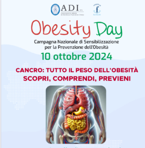 obesity day, locandina adi in occasione della giornata sull’obesità