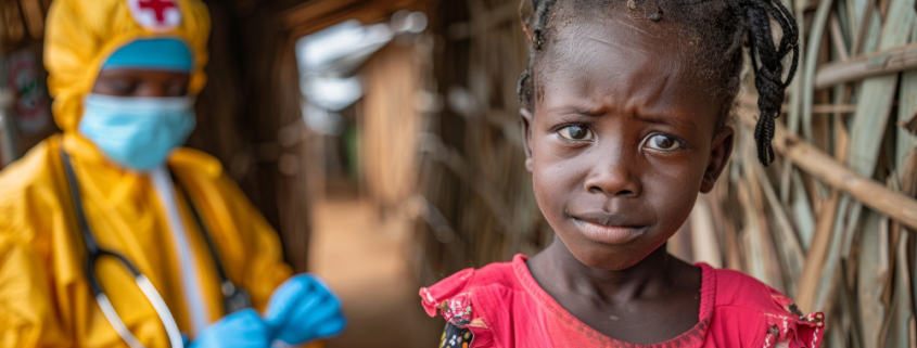 congo, una bambina e un medico