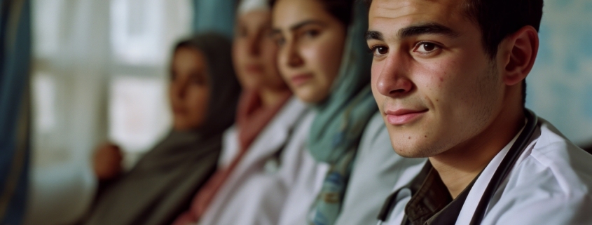 giovani studendi di medicina ragionano sui nuovi test