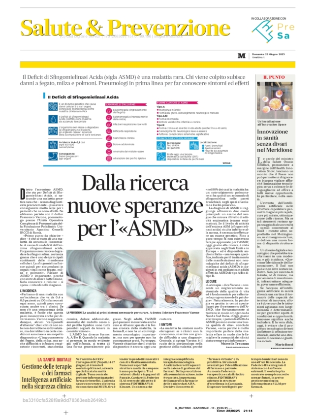 Editoria: Speciale Salute e Prevenzione di Giugno