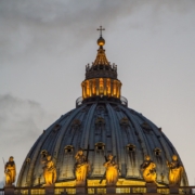 st peter's basilica, basilica di san pietro, rome, vatican city, evening atmosphere, architecture, church, landmark, religion, vatican, rome, rome, rome, rome, rome, vatican city, vatican, vatican, vatican