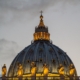 st peter's basilica, basilica di san pietro, rome, vatican city, evening atmosphere, architecture, church, landmark, religion, vatican, rome, rome, rome, rome, rome, vatican city, vatican, vatican, vatican
