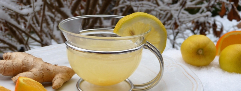 ginger, hot lemon, tea, lemon, snow, juice, cold, defense, health, immune system, vitamins, nature, healthy, flu, winter, prevent