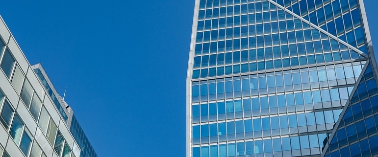 skyscraper, architecture, building, modern, office building, perspective, facade, city, urban, paris