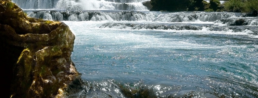 una river, nature, waterfall, bosnia