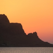 mountain, cliff, sunset, coast, coastline, evening, riserva dello zingaro, tramonto, nature, sicilia, sicily