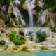 waterfall, water, rocks, luang prabang, nature, laos, asia, kuang si waterfall, waterfall, waterfall, waterfall, waterfall, waterfall, laos