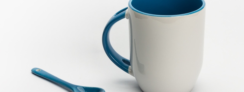 coffee, tea cup, cup, spoon, mug, coffee cup, cup of coffee, white mug, drink, tea, espresso, porcelain, dishware