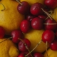 lemons, cherries, fruit, citrus, yellow, sweet, diet, health, colorful, organic