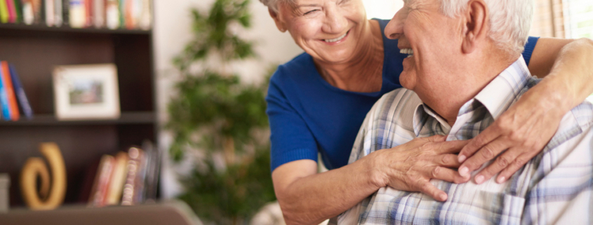 longevità, due anziani felici