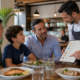 allergie alimentari, una famiglia a ristorante effettua scelte consapevoli