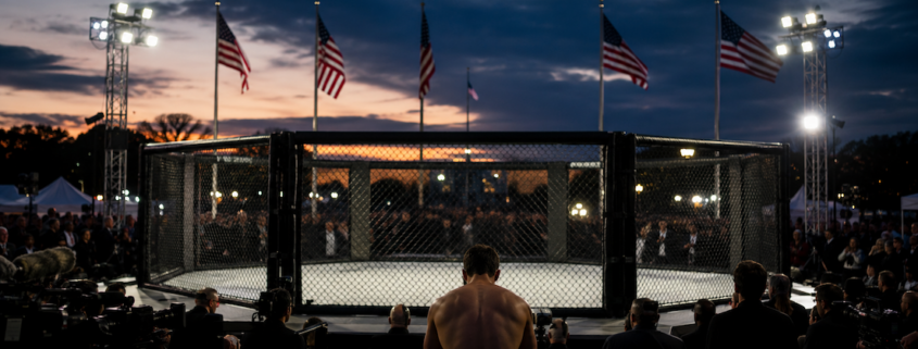la festa di trump e la mma