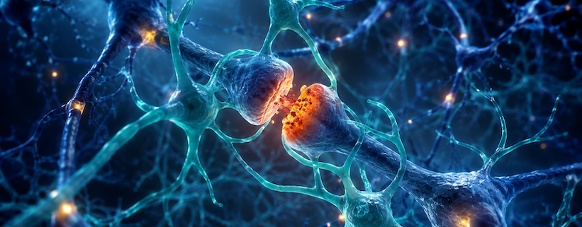 alzheimer, un'immagine che rappresenta le sinapsi cerebrali