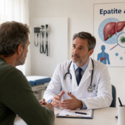 epatite a, un uomo ne parla con il suo medico