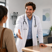 un giovane medico di famiglia simboleggia il rinnovamento della medicina generale un giovane medico di famiglia simboleggia il rinnovamento della medicina generale