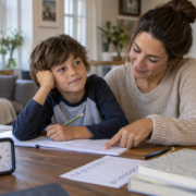 adhd, una mamma fa studiare il figlio