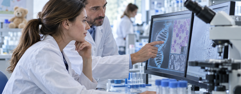 leucemia nei bambini, un gene segnala i casi più a rischio 2 due ricercatori studiano la leucemia