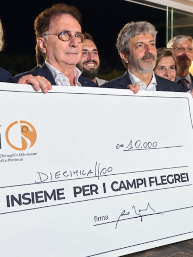 Campi Flegrei, medici e odontoiatri raccolgono e donano oltre 10.000 euro