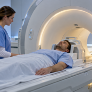 alessandro di battista un paziente e una risonanza magnetica in sala diagnostica