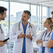 malattie infiammatorie croniche intestinali riunione medica in reparto moderno